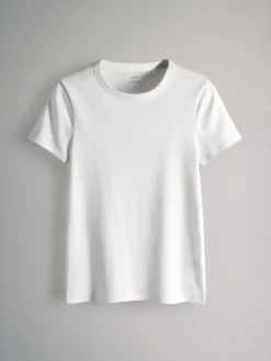 Multi - 5 Pack Korte Mouw Geribd T-shirt*The Set Hot