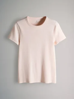 Multi - 5 Pack Korte Mouw Geribd T-shirt*The Set Hot