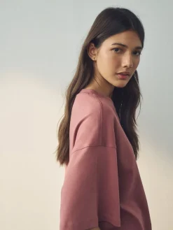 Multi - Verpakking van 5 100% katoenen boxy T-shirts met korte mouwen*Next Clearance