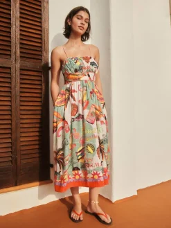 Multi - Versierde midi-jurk*Next Sale