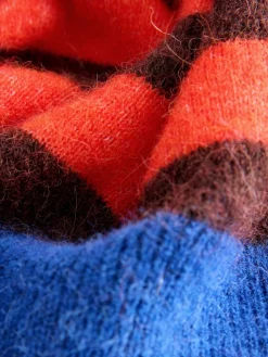 Multi Red/Blue Stripe - Trui met ronde hals en lange mouwen met wol*Next Sale