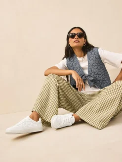 Naturel Broderie - Sneaker met veters*Next Discount