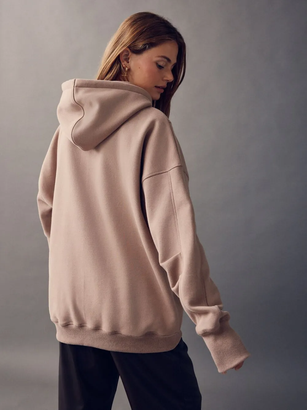 Naturel bruin - Active Longline Overhead Hoodie met superzacht naaddetail en zakken*Next New