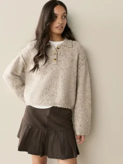 - Boucle Long Sleeve Polo Jumper*Next Sale