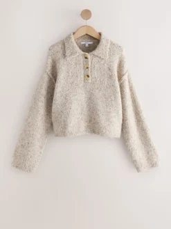 - Boucle Long Sleeve Polo Jumper*Next Sale