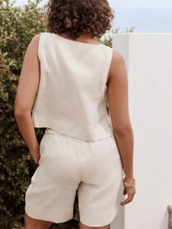 Natuurlijk - 100% linnen bermudashort*Next Discount