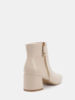 - Kate Zip Side Square Toe Block Heel Ankle Boots*Novo Clearance