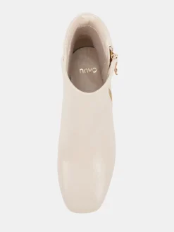 - Kate Zip Side Square Toe Block Heel Ankle Boots*Novo Clearance