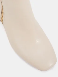 - Kate Zip Side Square Toe Block Heel Ankle Boots*Novo Clearance