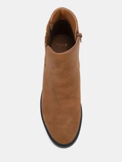 Natuurlijk - Wide Fit Darlina Flat Chelsea Ankle Boots*Novo Online