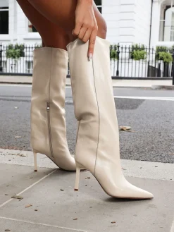 - Miguel Knee High Heeled Boots*Simmi London