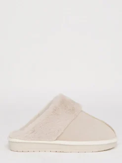 - Faux Fur Lined Suede Mule Slippers*Simply Be Sale