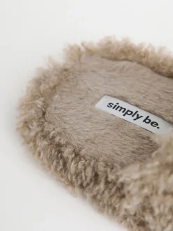 - Shaggy Fur Mule Slippers*Simply Be Clearance