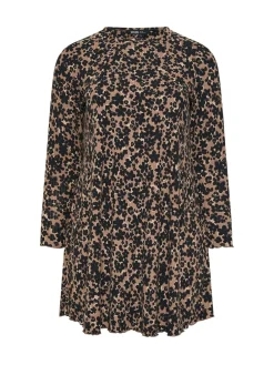 - Printed Ribbed Tunic*Yours Curve Hot