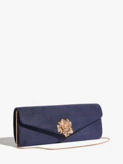Navy Floral Trim - Clutch Bag*Lipsy Best