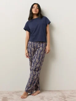 Navy Hamish The Highland Cow - Pyjama met korte mouwen*Next Online