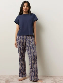 Navy Hamish The Highland Cow - Pyjama met korte mouwen*Next Online