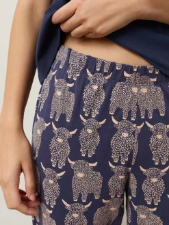 Navy Hamish The Highland Cow - Pyjama met korte mouwen*Next Online