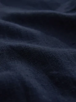 Navy with Ecru Tipping - Sailor Collar Mini Dress with Linen*Next Online