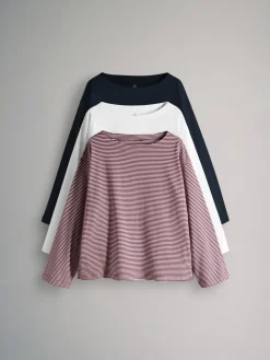 - 3 Pack Boat Neck Heavyweight T-shirts*The Set Sale