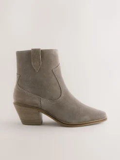 - Cowboy Block Heel Ankle Boots*Next New