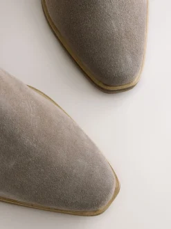 - Cowboy Block Heel Ankle Boots*Next New