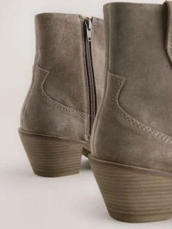 - Cowboy Block Heel Ankle Boots*Next Online