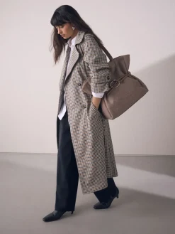 Nertsgrijs/bruin - Felt Belted Shoulder Bag*Next Discount