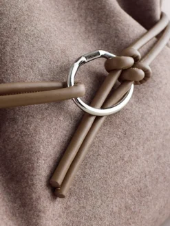 Nertsgrijs/bruin - Felt Belted Shoulder Bag*Next Discount