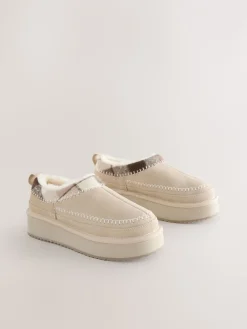 - Forever Comfort® Leather Fur Lined Cosy Platform Shoes*Next Best