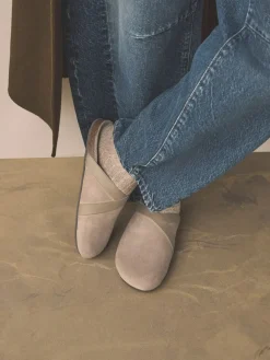 - Forever Comfort Leather Clean Footbed Clogs*Next Outlet