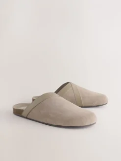 - Forever Comfort Leather Clean Footbed Clogs*Next Outlet