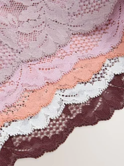 Neutraal - 5 Niet-aftekenende slips met kanten achterkant*Next Sale