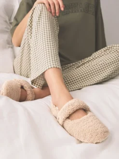 Neutraal - Borg Ballet Slippers*Next Clearance