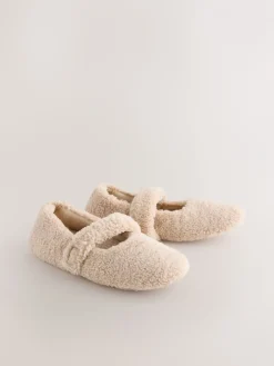 Neutraal - Borg Ballet Slippers*Next Clearance