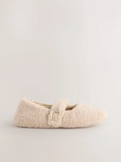 Neutraal - Borg Ballet Slippers*Next Clearance