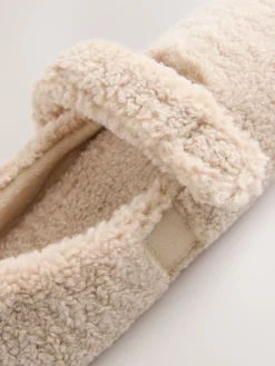 Neutraal - Borg Ballet Slippers*Next Clearance