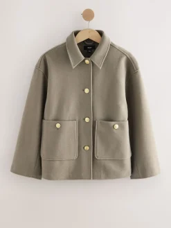 - Brushed Collared Jacket*Next Hot