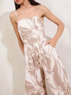 - Palm Printed Jumpsuit*Lipsy Hot