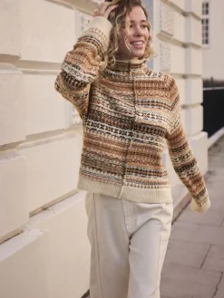 - Stand Neck Fairisle Pattern Stitch Knitted Jumper*Next Outlet
