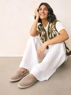 - Suède espadrilles met dichte neus*Next Discount