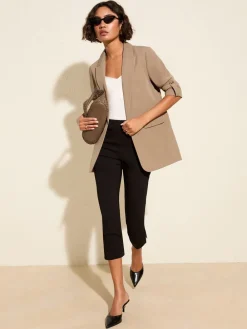 Neutraal Mokka - maatgesneden blazer met mouwdetails*Friends Like These Hot