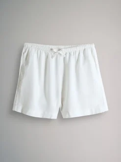 Neutraal/rood - - Pull-on short met linnen*The Set New