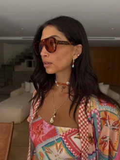 Aviator Style Orange Lens Sunglasses*Never Fully Dressed Best