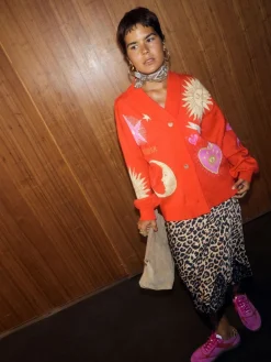 Leopard Print Lace Maeva Midi Skirt*Never Fully Dressed