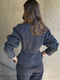 Pinstripe Barrel Sweatshirt*Never Fully Dressed Outlet