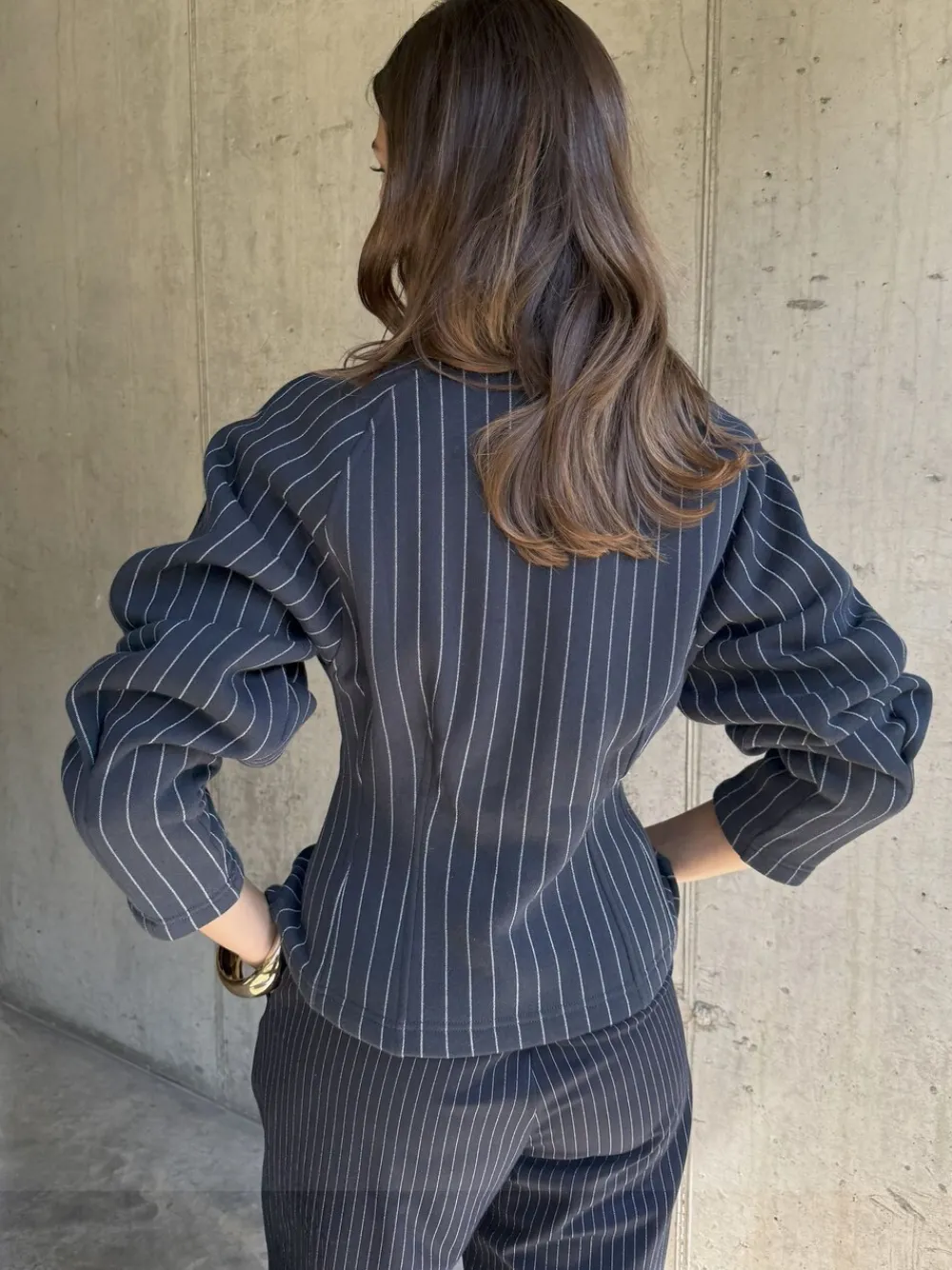 Pinstripe Barrel Sweatshirt*Never Fully Dressed Outlet