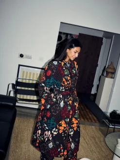 Quilted Robe with Faux Fur Lining*Never Fully Dressed Online