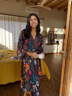 Satin Long Line Robe*Never Fully Dressed Discount