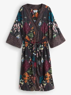 Satin Long Line Robe*Never Fully Dressed Discount